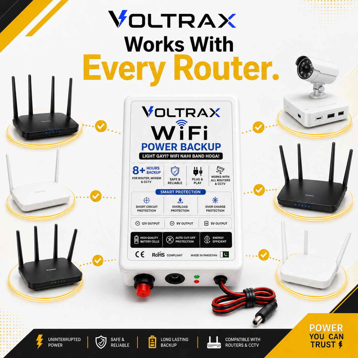 VOLTRAX WiFi Mini UPS | Wifi During Load Shedding